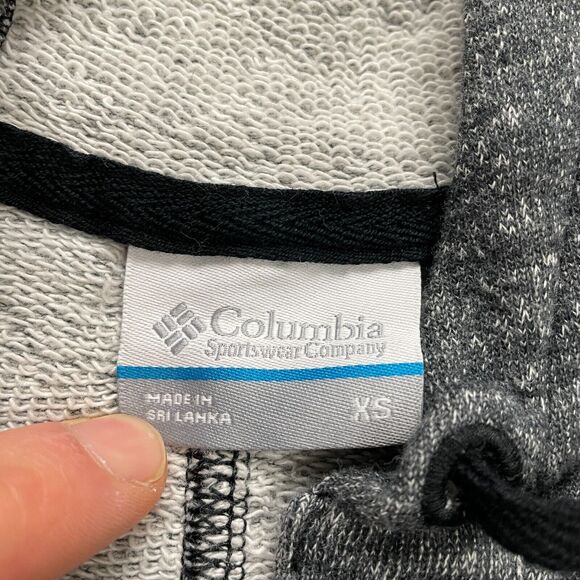 Columbia Hoodie Sweatshirt Womens XS Gray Button Up 3/4 Sleeves Outdoor Casual - Picture 3 of 12